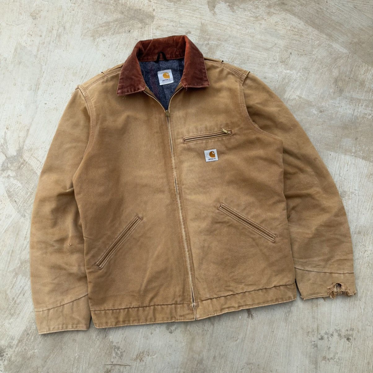 Carhartt Vintage 90s Carhartt Detroit Jacket Size US M / EU 48-50 / 2 - 2 Thumbnail