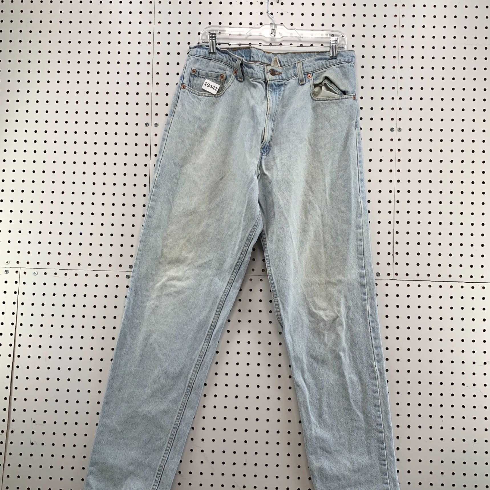 Levi's VINTAGE Levi's Jeans 550 Denims Light Wash Relaxed Fit Tapered 34x35 Men Regular Blue 90s Mens Size US 34 / EU 50 - 5 Thumbnail