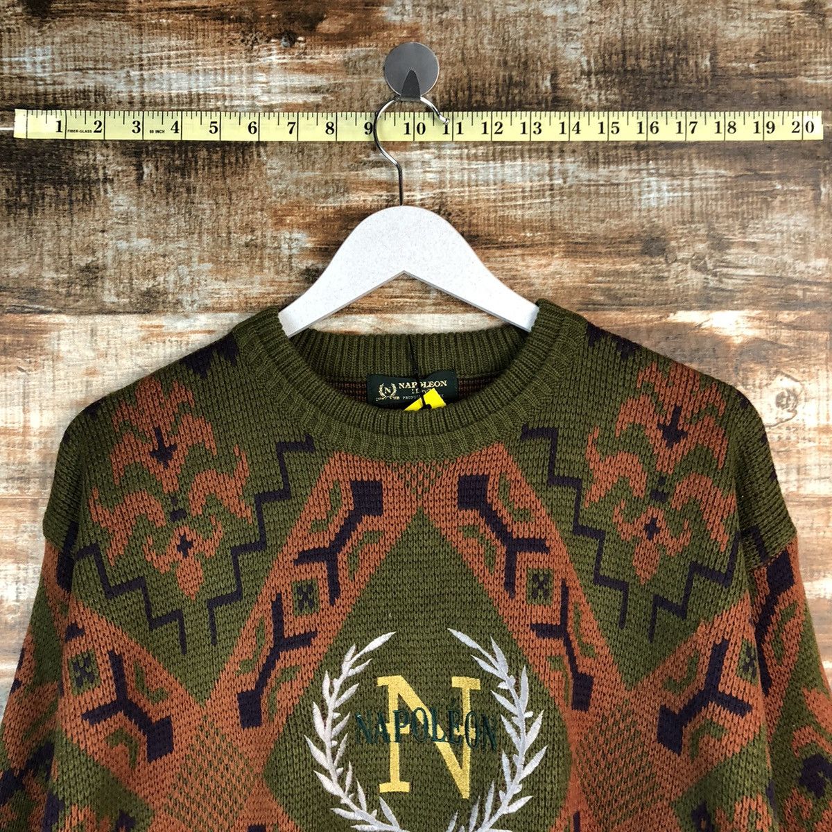 Homespun Knitwear × Japanese Brand × Vintage Napo Leon vintage art Brown Knitwear #A1720 Size US M / EU 48-50 / 2 - 4 Thumbnail