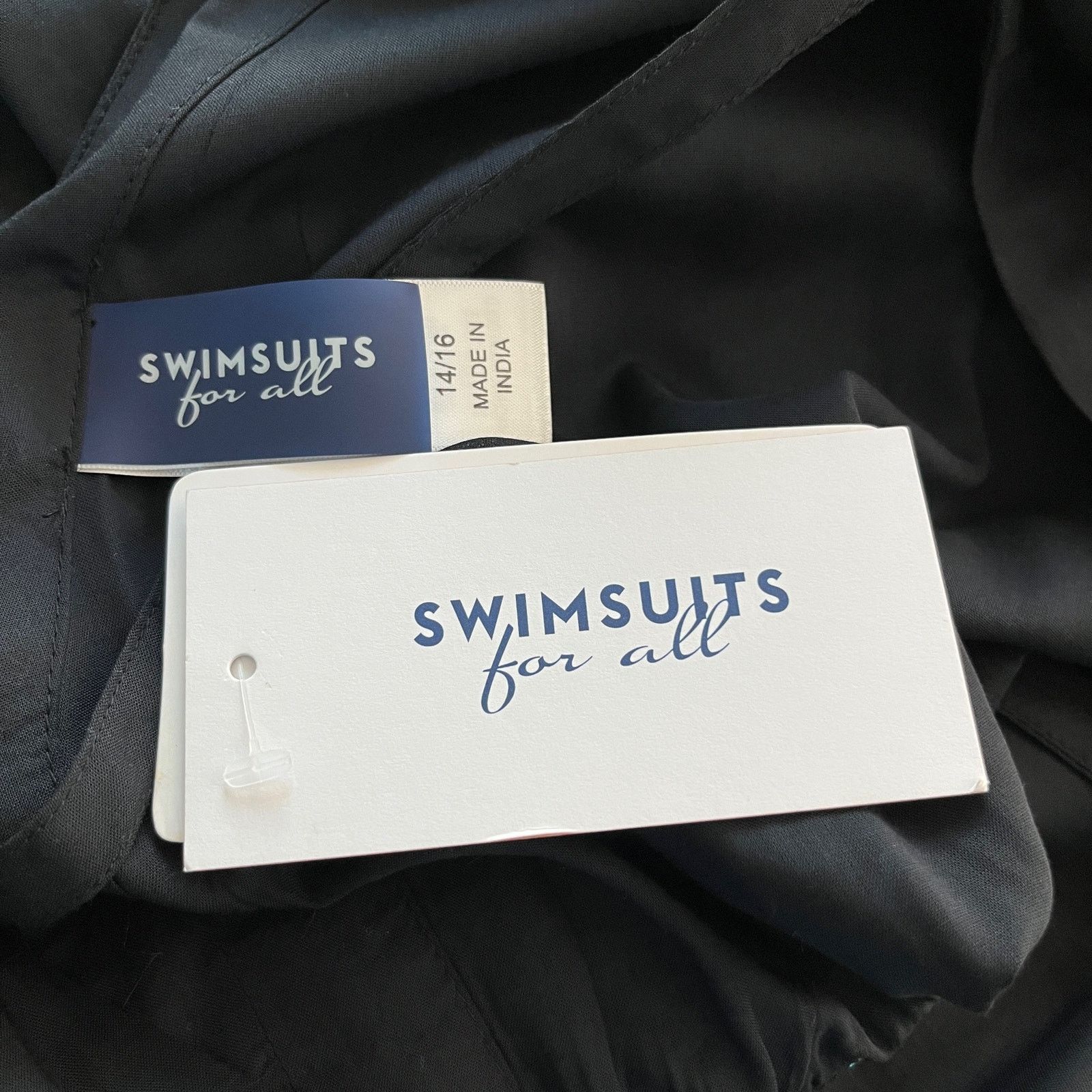 Other Swimsuits For All Coverup Dress 14/16 Black Belt New Size XL / US 12-14 / IT 48-50 - 7 Thumbnail