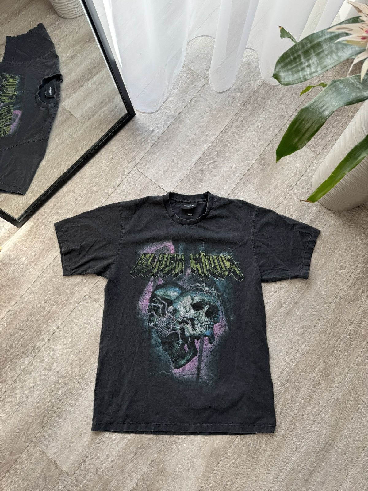 The Kooples The Kooples Skull Black Widow Band T Shirt Size US M / EU 48-50 / 2 - 1 Thumbnail