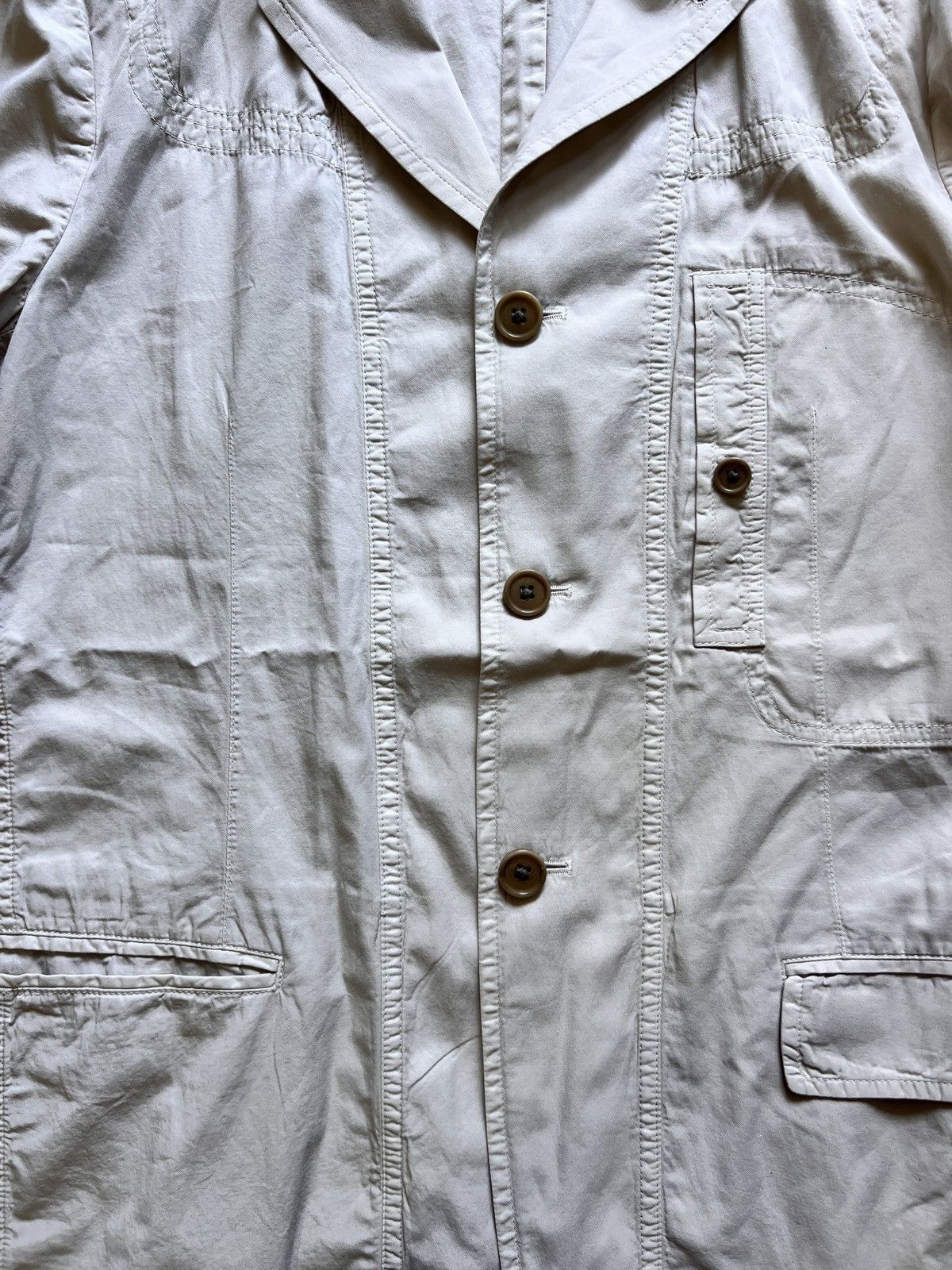 Dries Van Noten Dries Van Noten Beige 3 Button Light Jacket Size US M / EU 48-50 / 2 - 5 Thumbnail