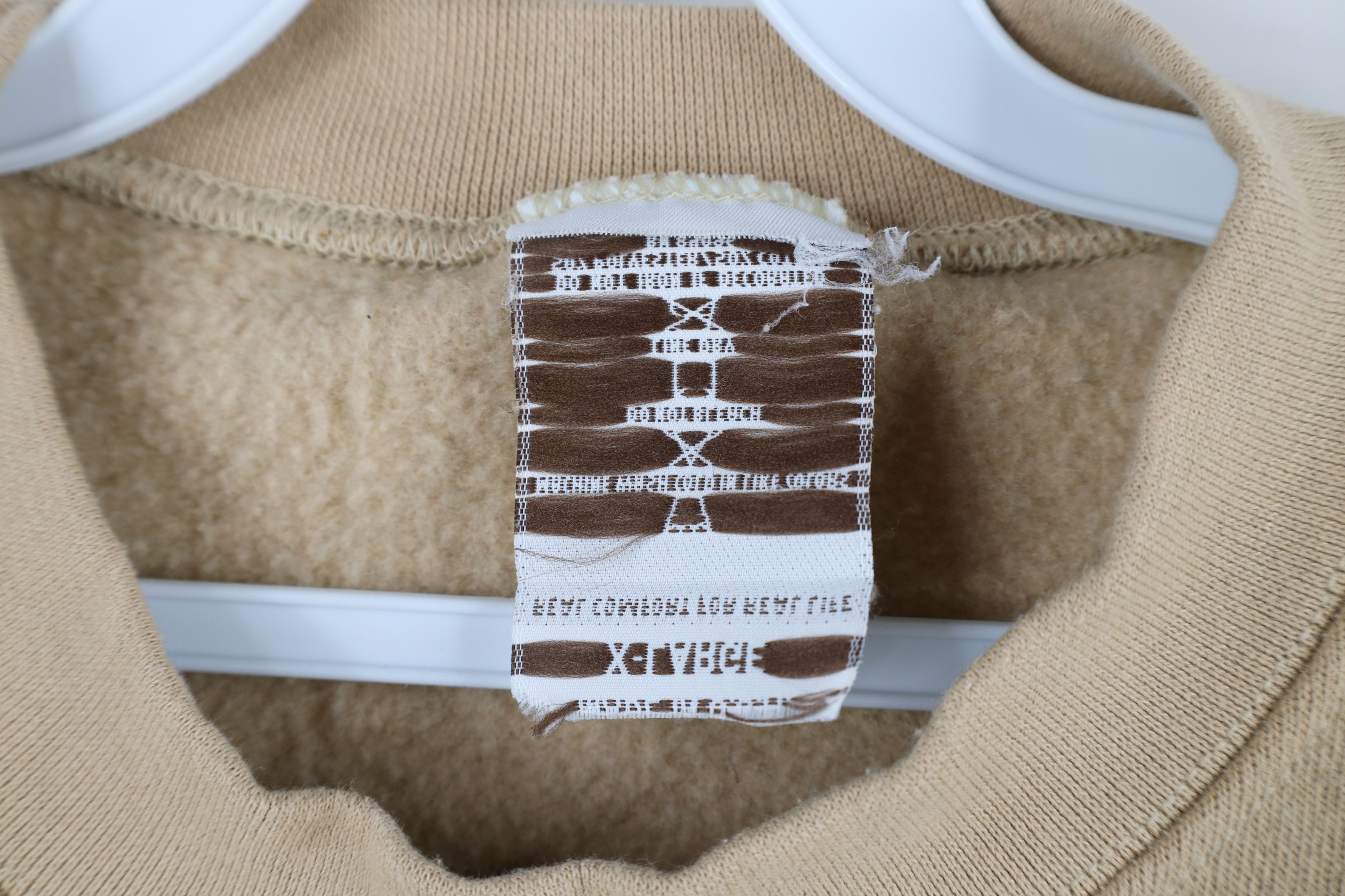 Vintage Vintage 90s Streetwear Crewneck Sweatshirt Beige Brown USA Size US XL / EU 56 / 4 - 5 Thumbnail