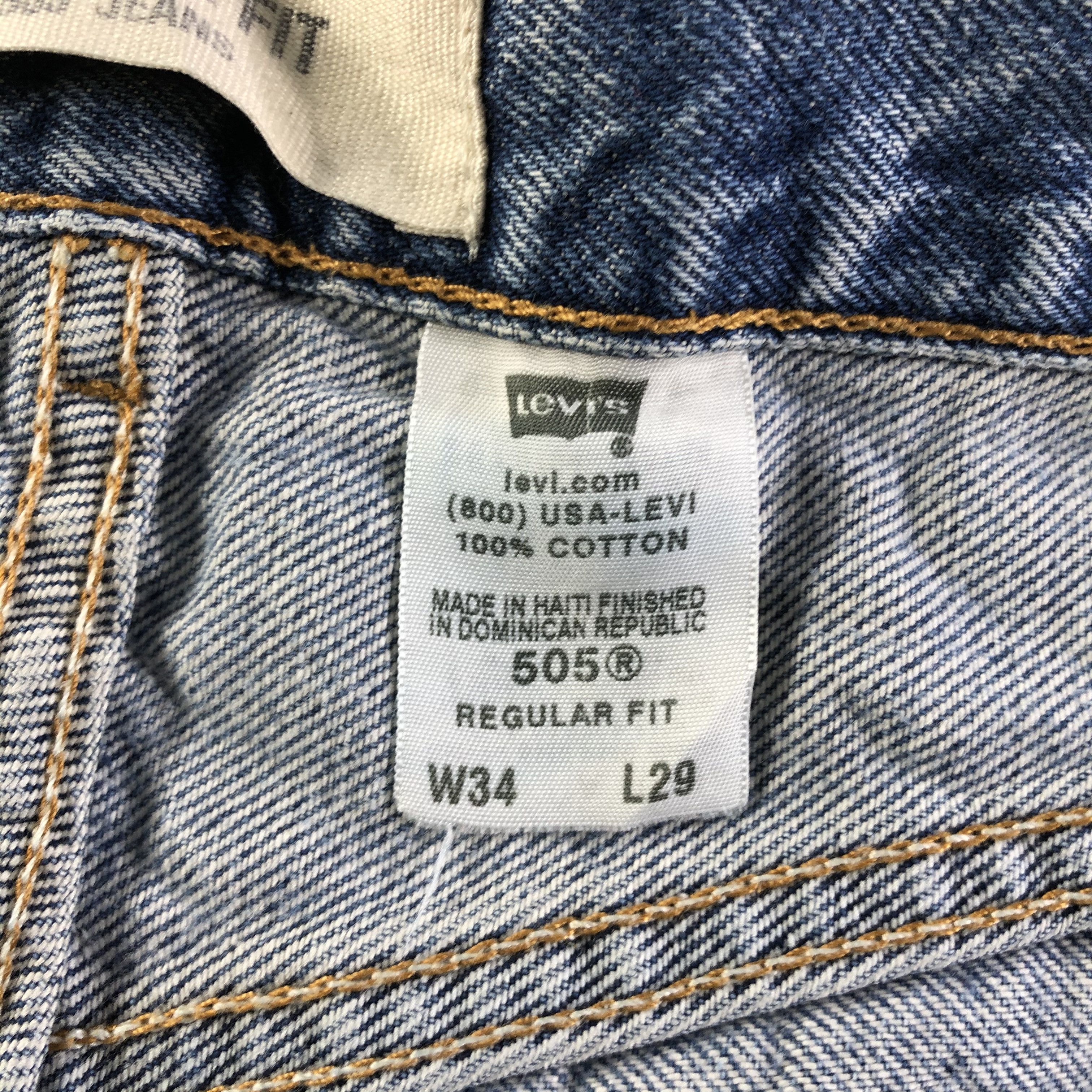 Levi's Vintage Levis 505 Jeans-J4106 Size US 33 - 16 Thumbnail