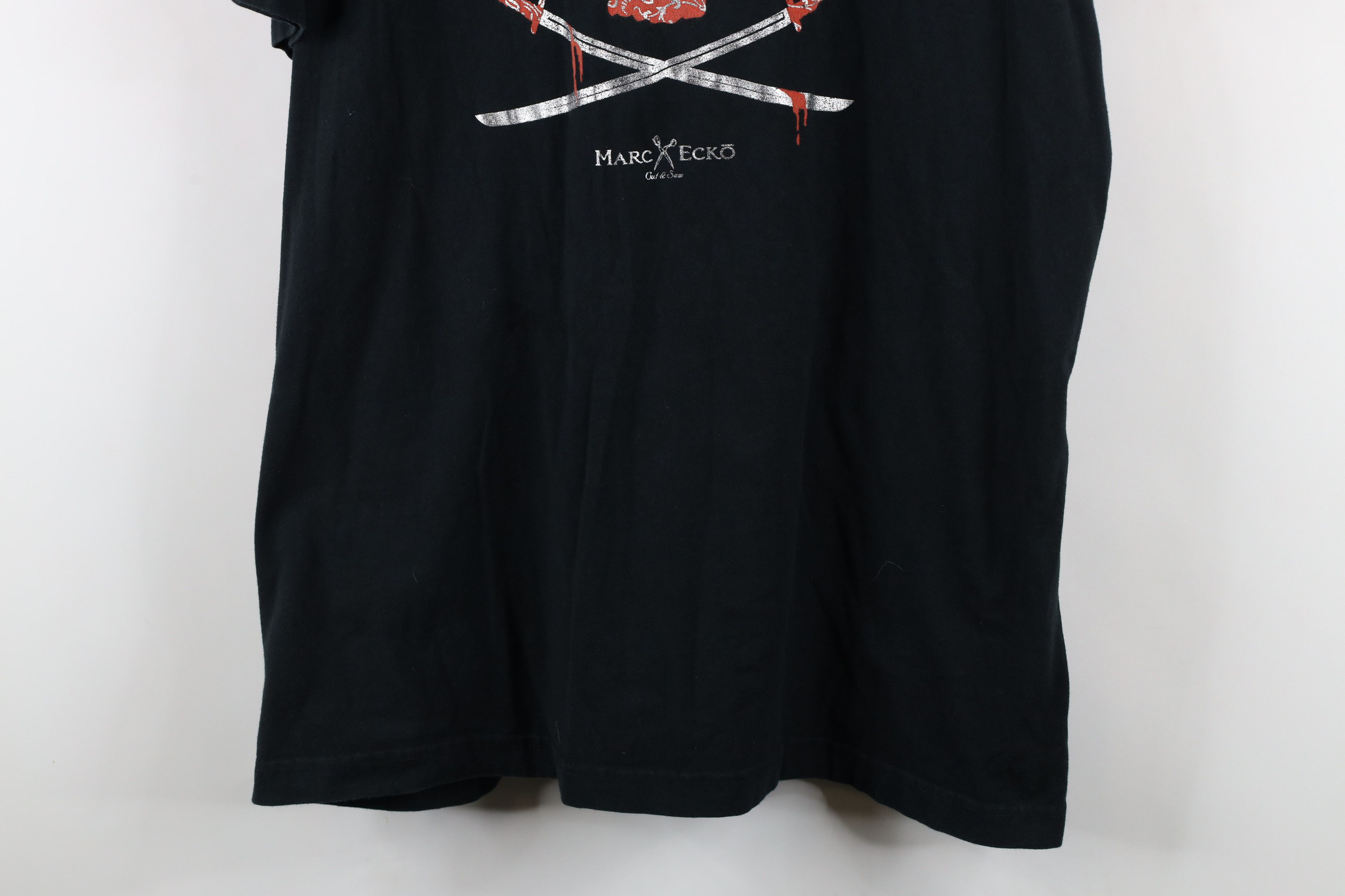 Marc Ecko × Vintage Vintage Marc Ecko Paisley Skull Sword Short Sleeve T-Shirt Size US XL / EU 56 / 4 - 3 Thumbnail