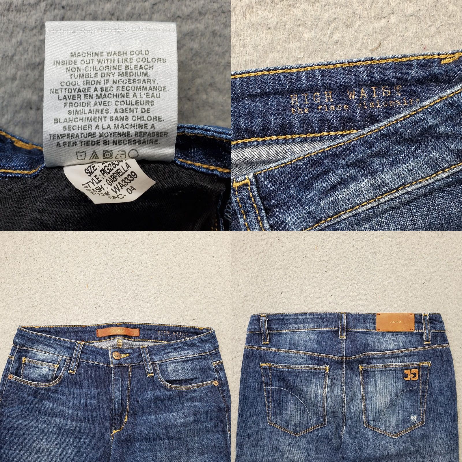Vintage Joe's Bermuda Shorts Womens 28 Blue Denim High Waist Flare Outdoor Size 28" / US 6 / IT 42 - 8 Thumbnail