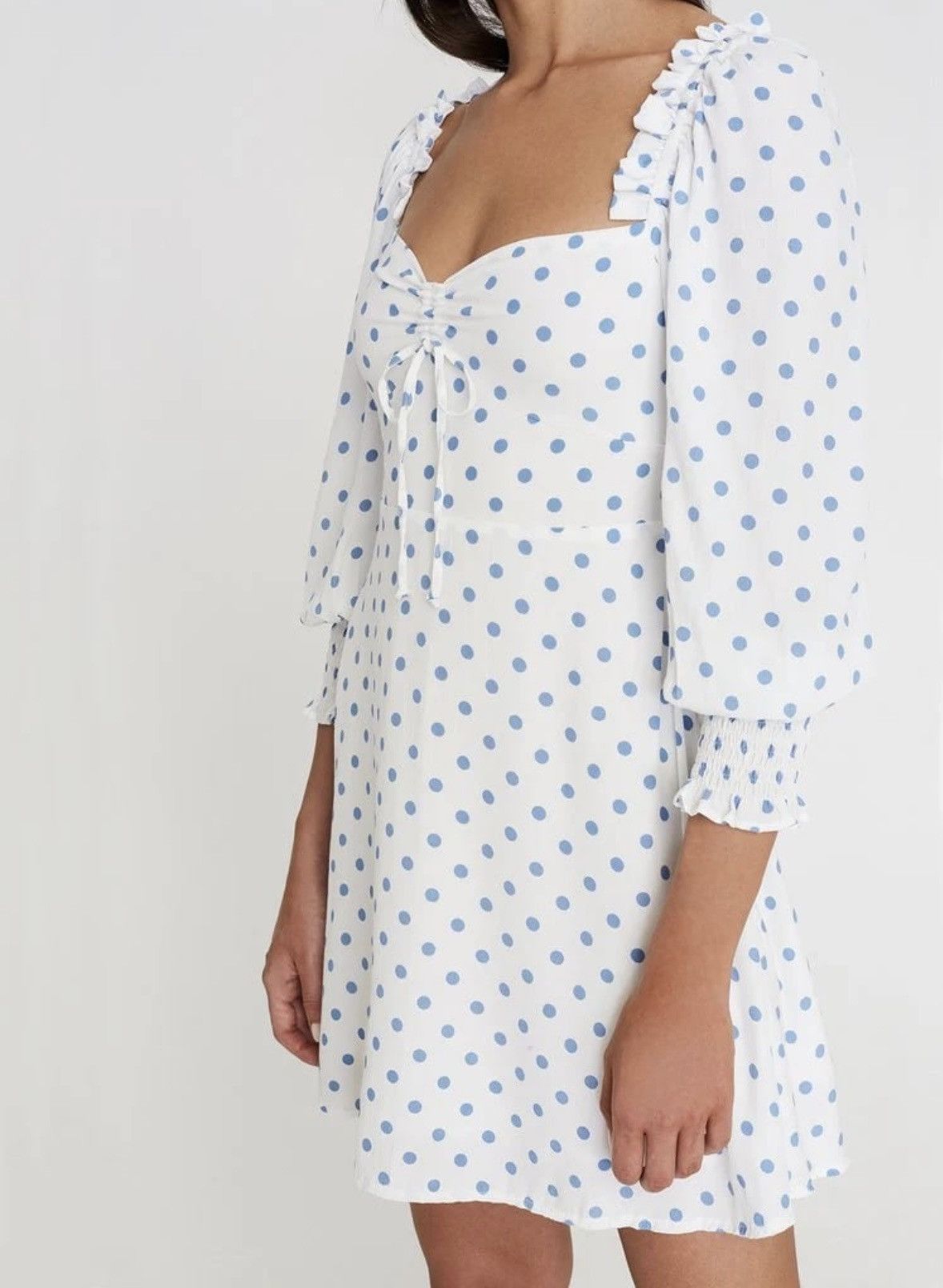 FAITHFULL Faithful the Brand Arianne Mini Dress Maurice Dot Print Size XS / US 0-2 / IT 36-38 - 4 Thumbnail