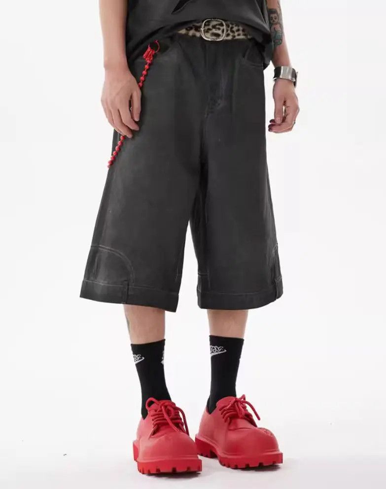 Japanese Brand × Jean Flip design vintage street shorts Size US 32 / EU 48 - 3 Thumbnail