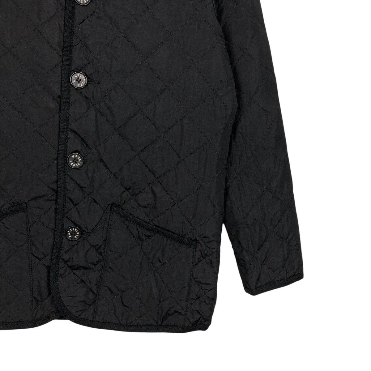 Mackintosh 📌Vintage Button Jacket Quilted Mackintosh Rich Black Size US M / EU 48-50 / 2 - 7 Thumbnail