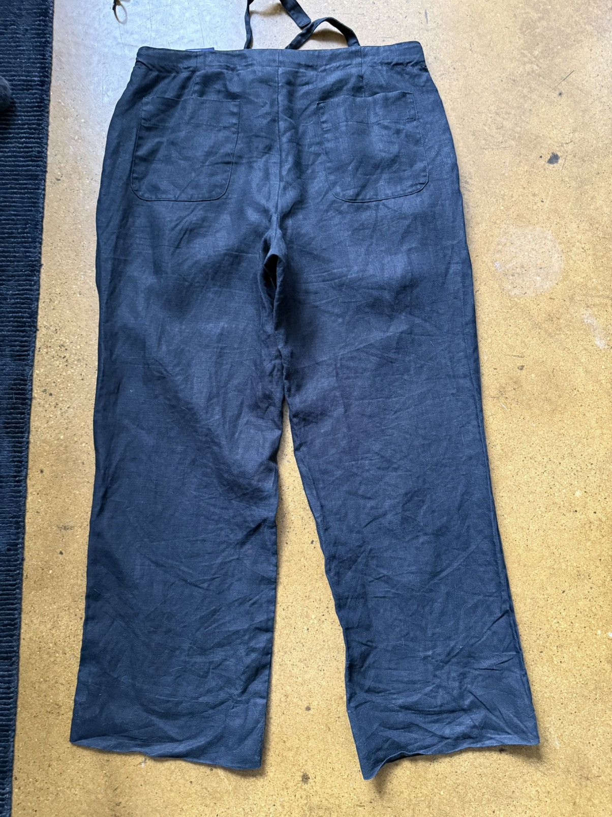Stoffa Stoffa Drawstring Linen Trouser ( Wide Fit) Size US 34 / EU 50 - 6 Thumbnail