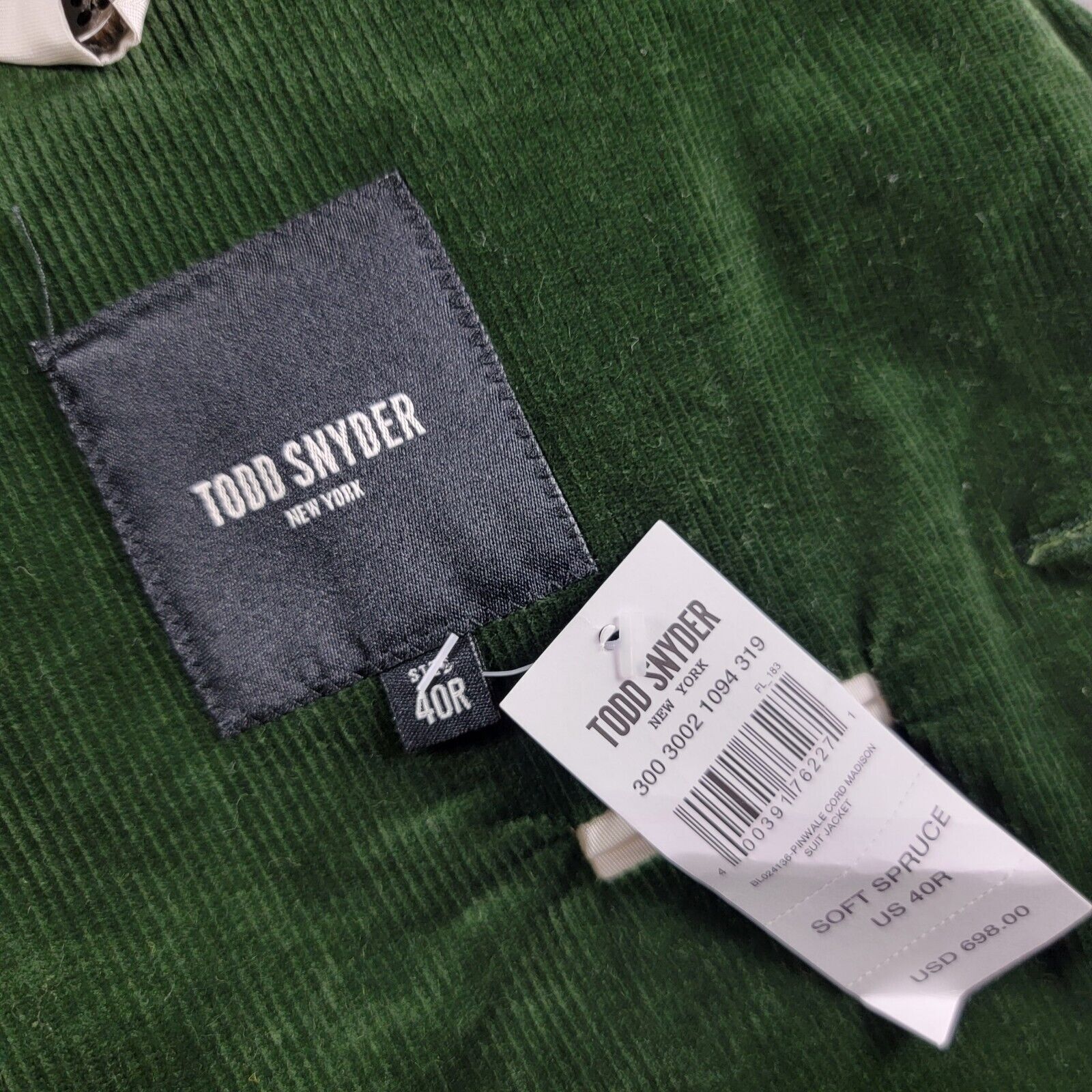 Todd Snyder Todd Snyder Italian Corduroy Madison Suit Jacket Size 40R - 13 Thumbnail