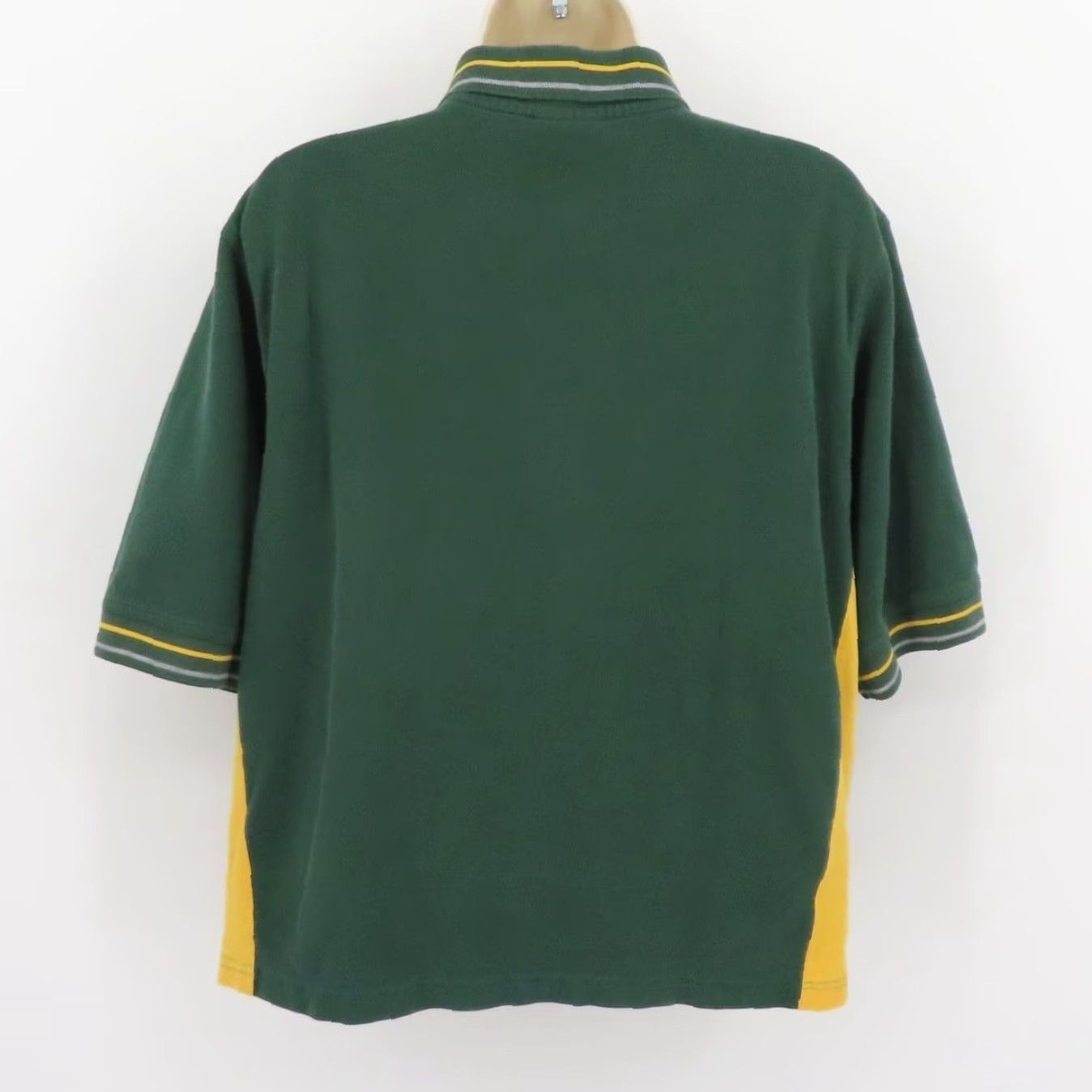 NFL VINTAGE NFL Green Bay Packers Women Crop Polo Shirt Top Yellow Embroidered Logo Collar Size ONE SIZE - 6 Thumbnail