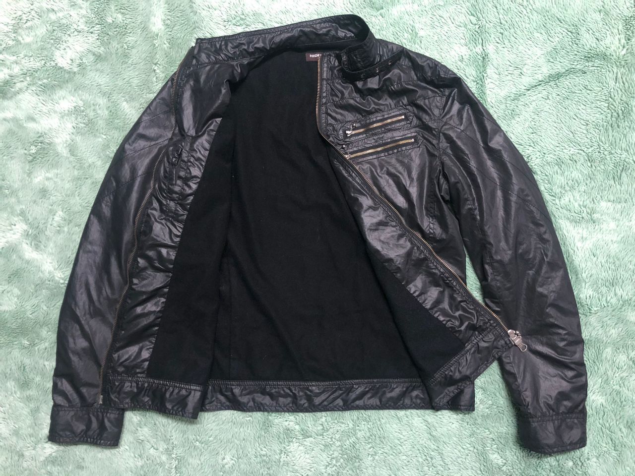 HIDEAWAYS GRAIL💥 Hideaways Nicole Bikers Polyester Light Jacket Size US M / EU 48-50 / 2 - 3 Thumbnail