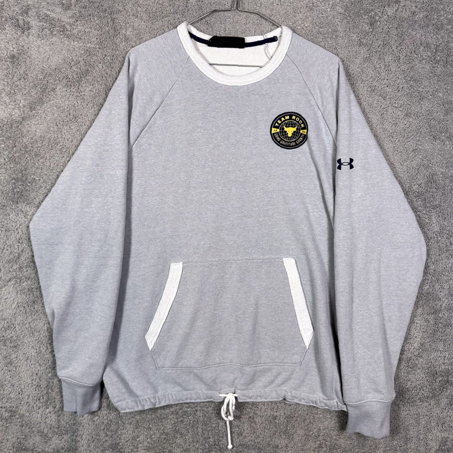 Under Armour VINTAGE Under Armour Project Rock Sweatshirt Mens XL Heavyweight Terry Crewneck Training Size US XL / EU 56 / 4 - 2 Thumbnail