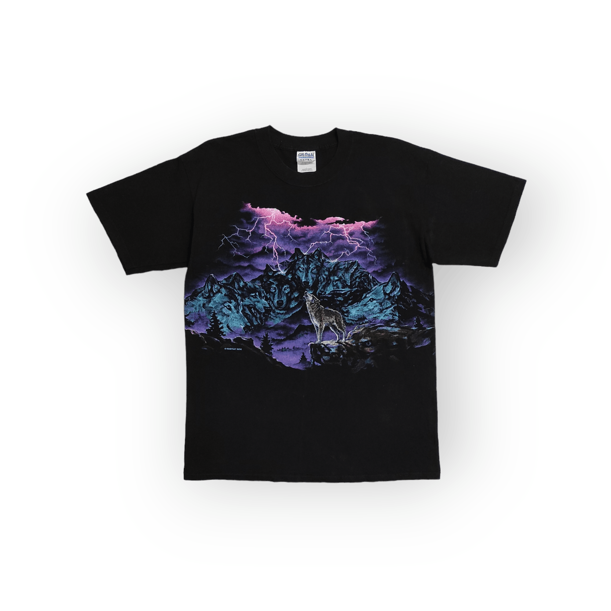 Habitat Vintage 1996 HABITAT WOLF AND THUNDER LIGHTNING OVP TEE Size US L / EU 52-54 / 3 - 1 Thumbnail