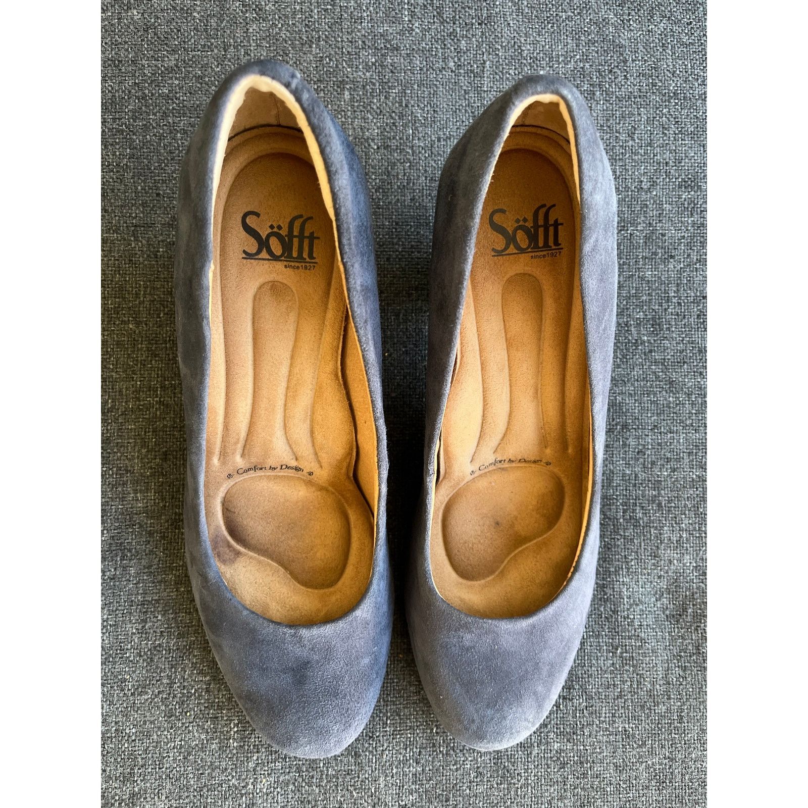Soft Surroundings Sofft Women’s Grey Pumps 9.5 Suede Leather Size US 9.5 / IT 39.5 - 4 Thumbnail
