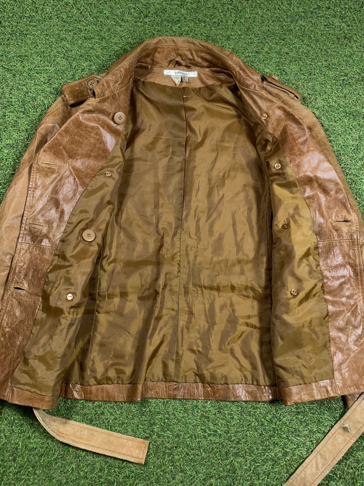 Leather Vintage Y2K Leather jacket streetwear style size L Size L / US 10 / IT 46 - 5 Thumbnail