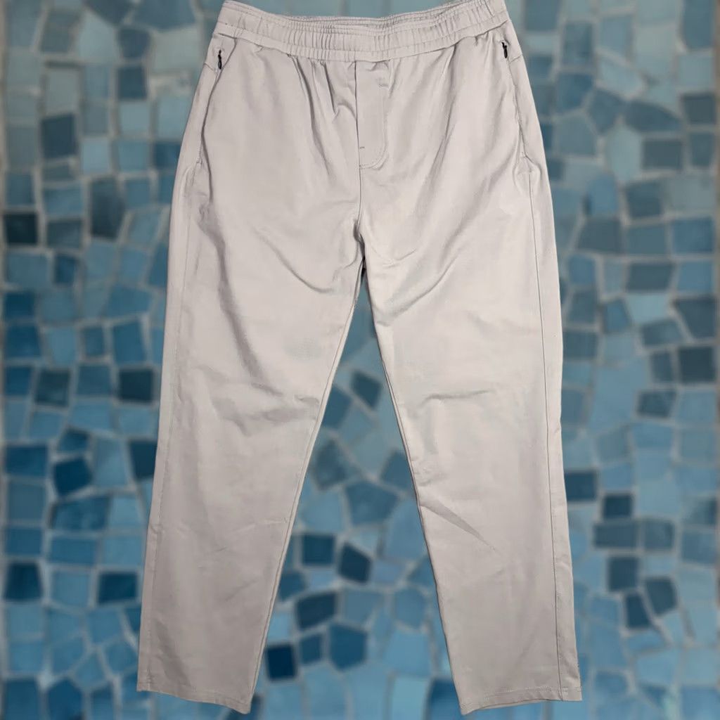Vintage Public Rec Daymaker Pants Men 38x32 Gray Joggers Casual Workwear Knit Stretch Pockets Drawstring Size US 38 / EU 54 - 1 Thumbnail