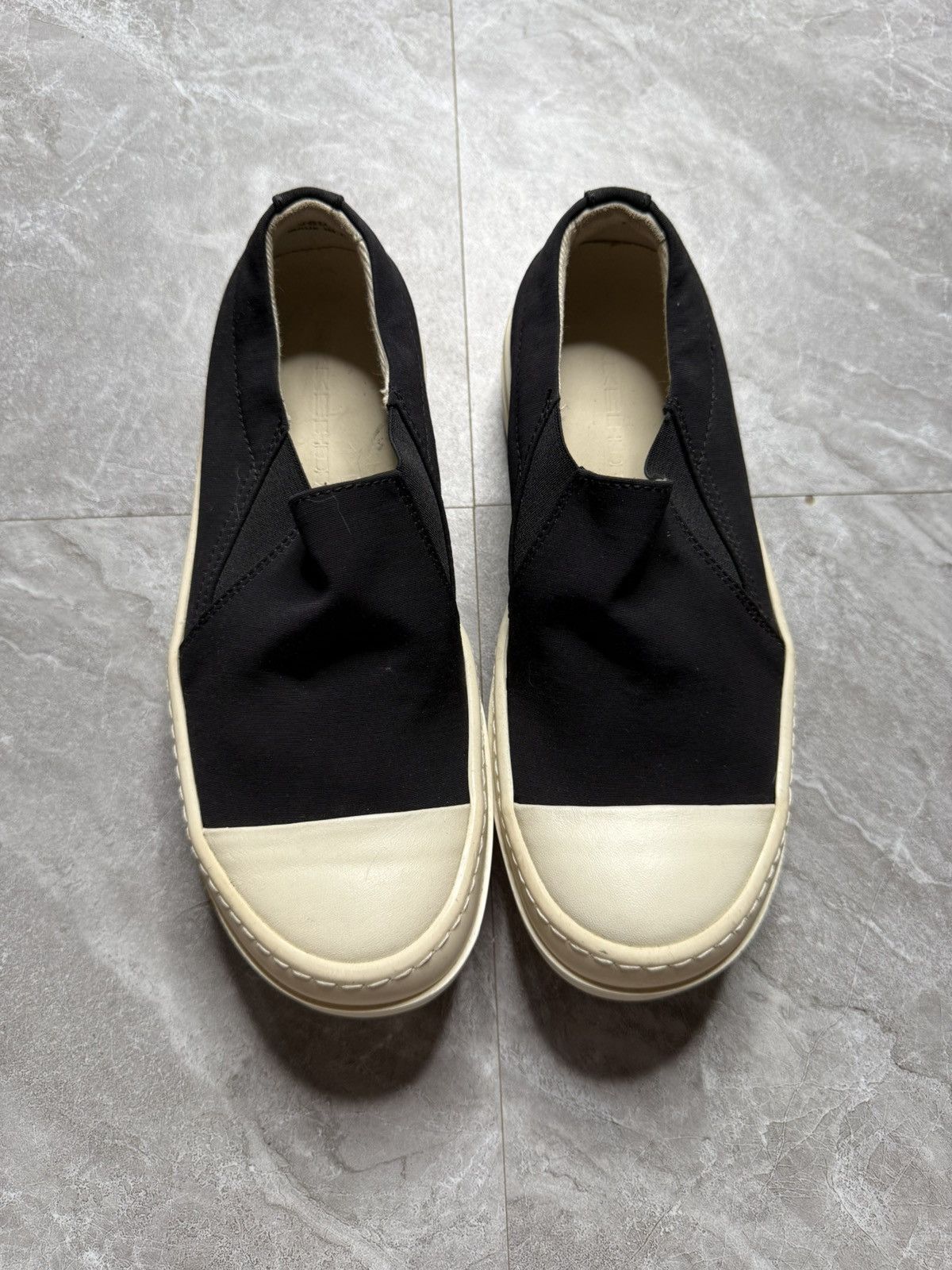 Rick Owens Drkshdw Rick Owens Drkshdw Nylon Low Top Boat Sneakers Size US 5 / IT 35 - 1 Thumbnail