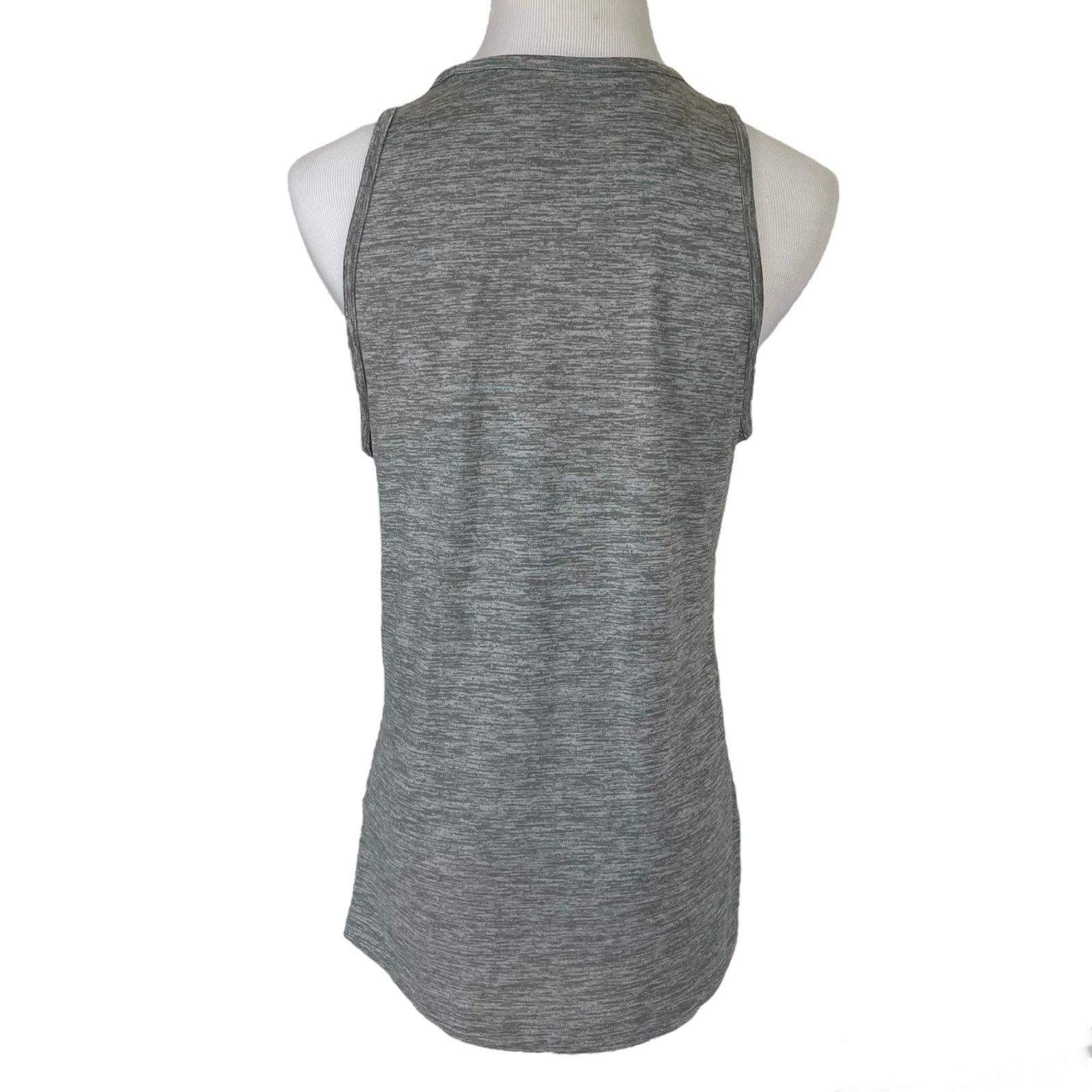Nike NIKE S Regular Dri-Fit Gray Sleeveless Athletic Tank Top Size S / US 4 / IT 40 - 3 Thumbnail