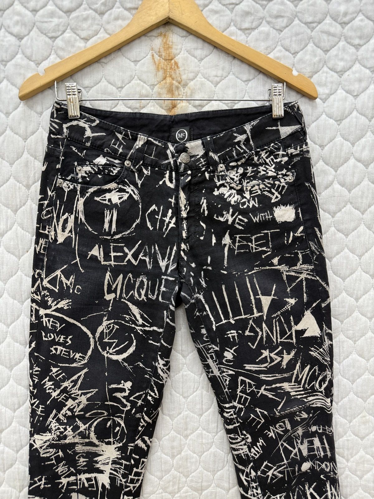 Alexander McQueen 🔥🔥🔥ARCHIVE ALEXANDER MCQUEEN PUNK PANTS Size US 29 - 4 Thumbnail