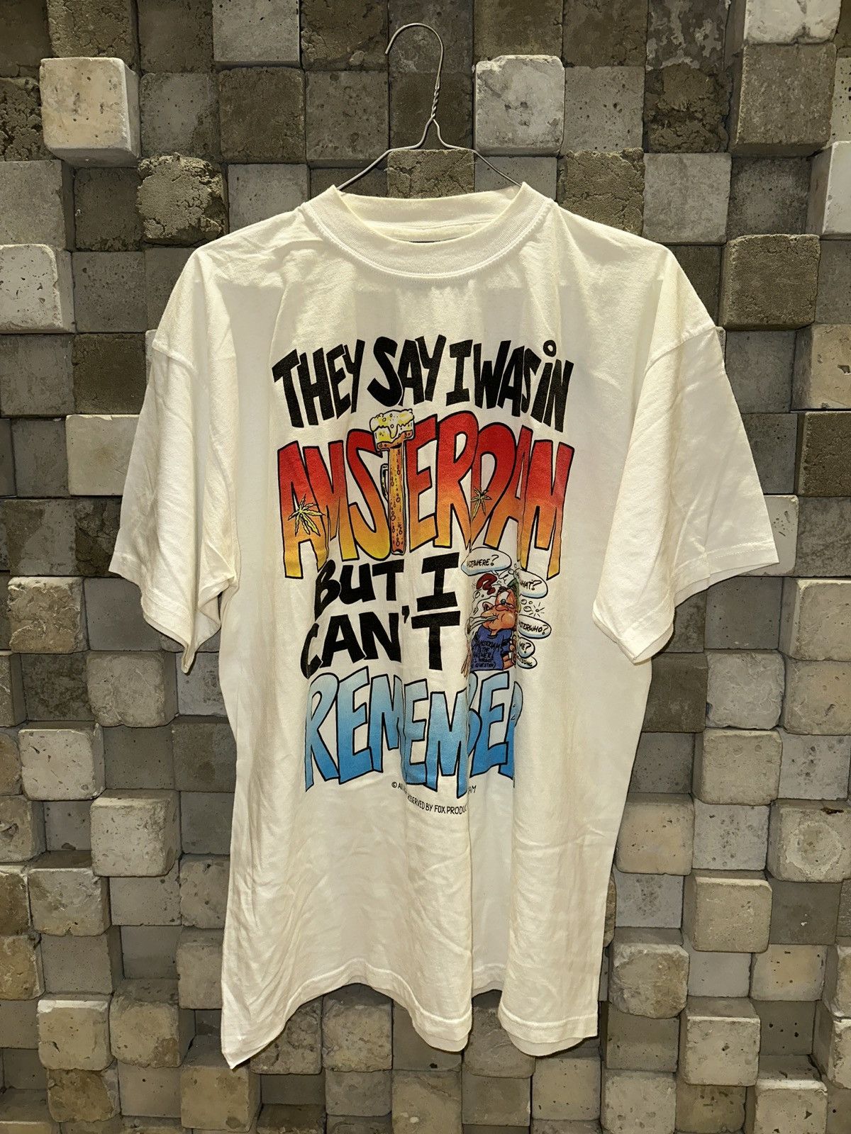 Vintage I Was In Amsterdam But Don't Remember Weed T-Shirt