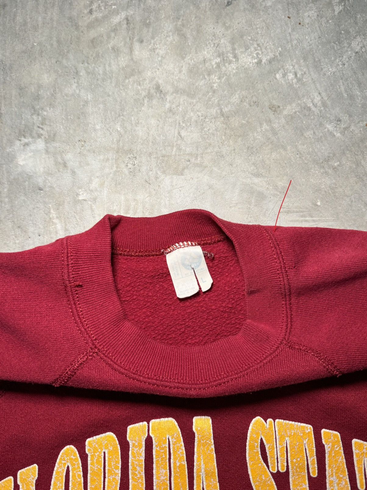 Vintage 90s vintage Florida State University FSU Seminoles crewneck Size US L / EU 52-54 / 3 - 3 Thumbnail
