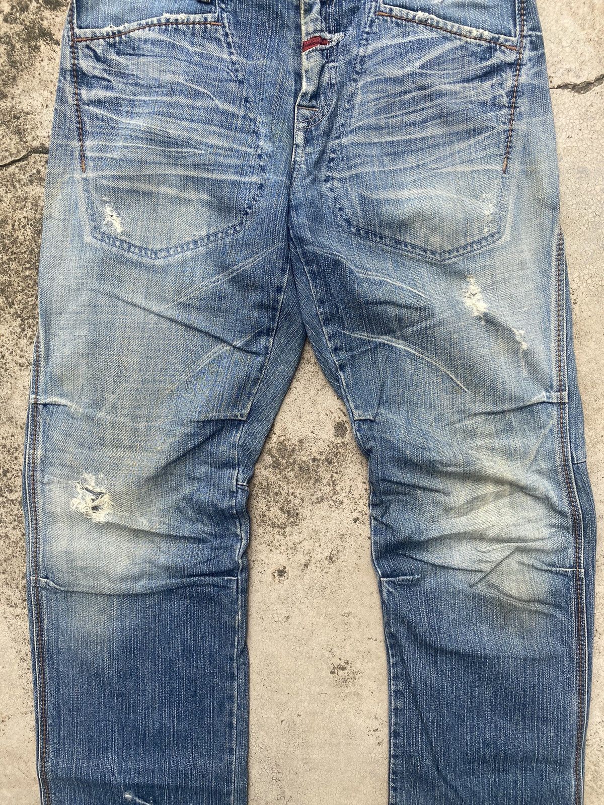 Designer × Le Grande Bleu (L.G.B.) × Marithe + Francois Girbaud Marithe Francois Girbaud Distressed Clawmark Jeans Size US 29 - 7 Thumbnail