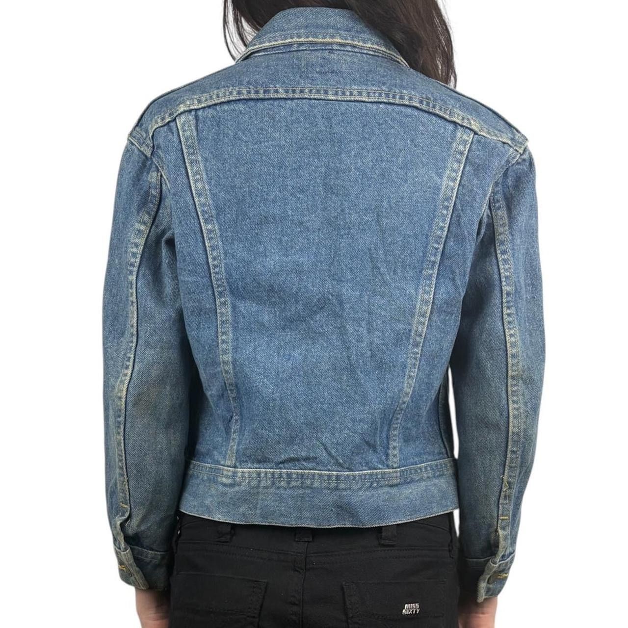 Lee Vintage Lee Riders PATD Blue Denim Jacket Size XS / US 0-2 / IT 36-38 - 3 Thumbnail