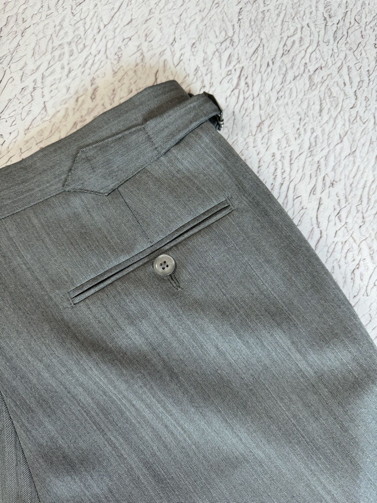 Suitsupply Suitsupply SOHO SA grey herringbone wool pants size 36/W30 Size 36R - 16 Thumbnail