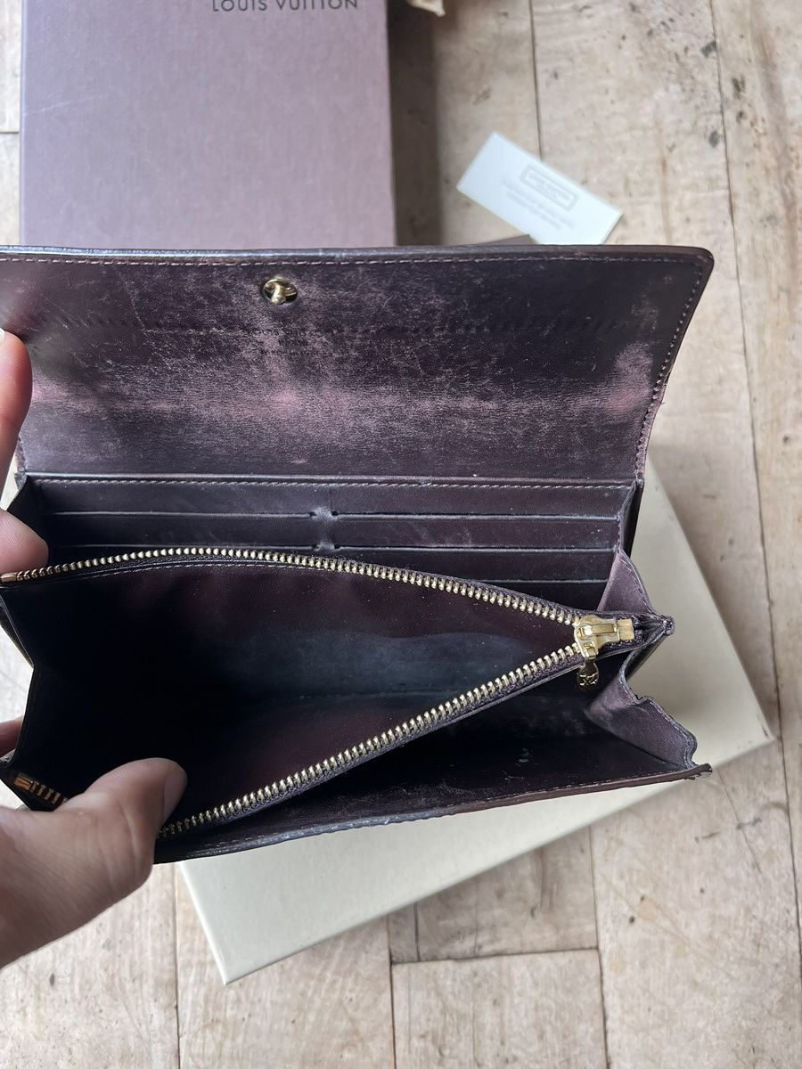 Louis Vuitton Louis Vuitton Sarah Long Wallet In Monogram Vernis Rouge Size ONE SIZE - 2 Thumbnail