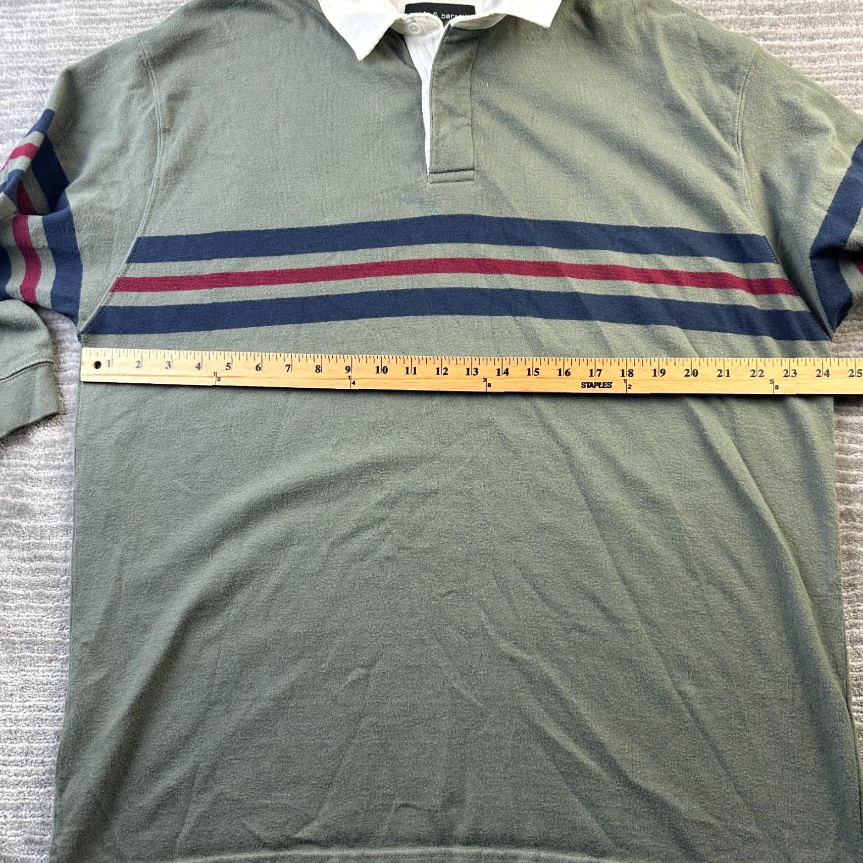 Croft & Barrow VINTAGE Croft & Barrow Rugby Shirt Mens Large Green Y2K Preppy Polo Size US L / EU 52-54 / 3 - 7 Thumbnail