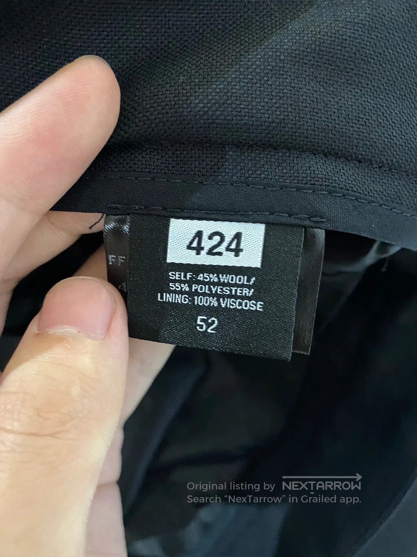 424 casual men's trousers by 424, new. Size US 34 / EU 50 - 5 Thumbnail