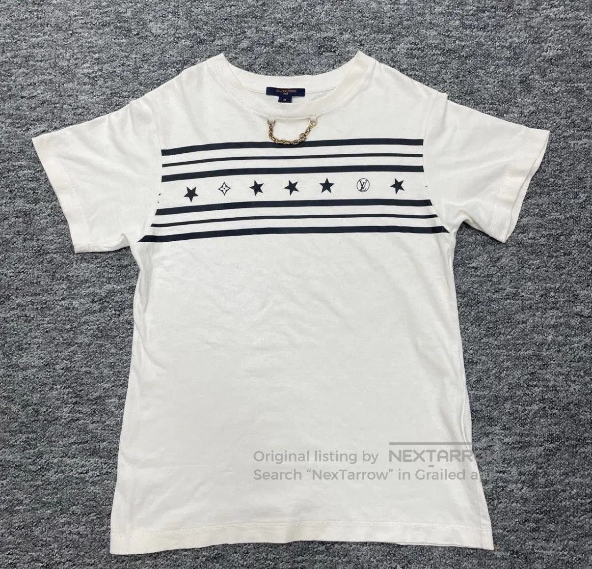 Louis Vuitton White Short Sleeve Graphic Tee. Size US M / EU 48-50 / 2 - 1 Thumbnail
