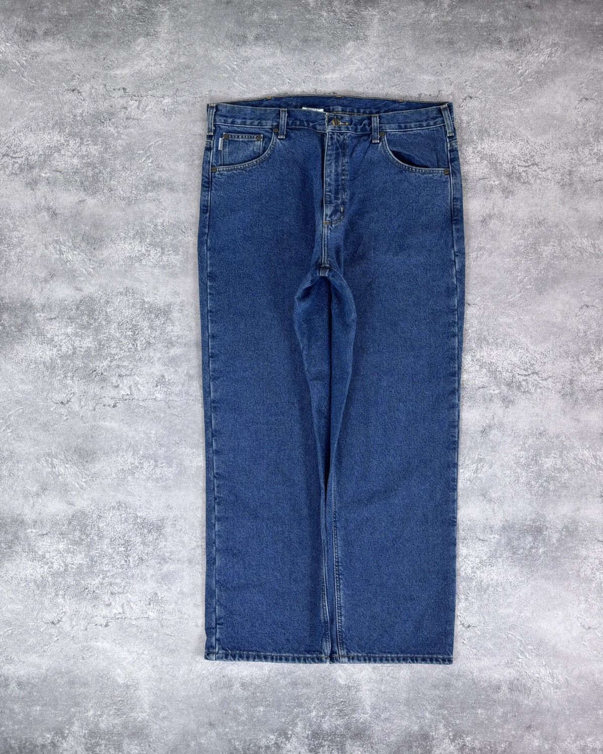 Carhartt Carhartt Men’s Denim Jeans Blue Flannel Plaid Lining Size US 38 / EU 54 - 2 Thumbnail