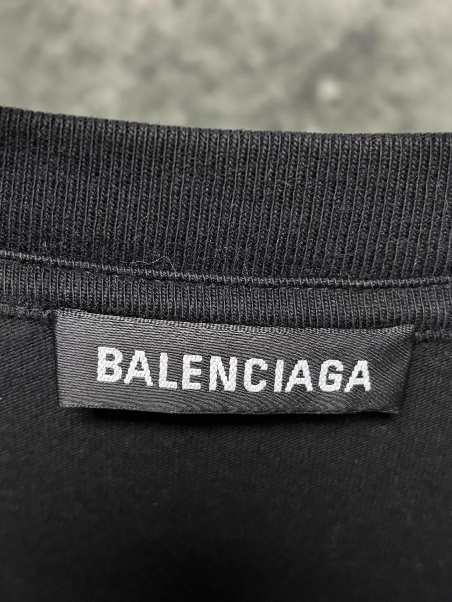 Balenciaga Balenciaga Band Print Short Sleeve Tee Black M Size US M / EU 48-50 / 2 - 3 Thumbnail