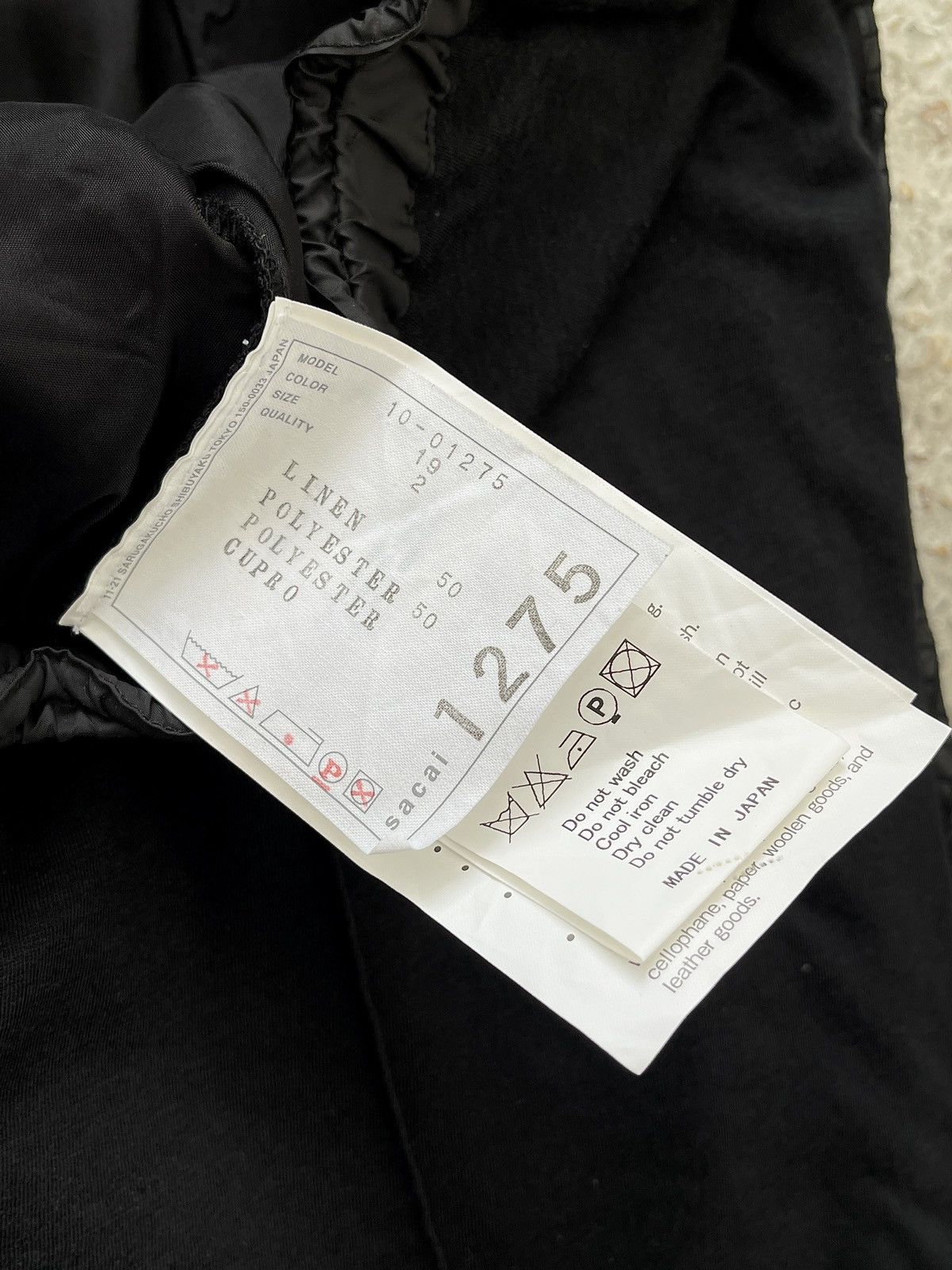 Sacai Textured Panel Hybrid Leggings Pants Size 26" / US 2 / IT 38 - 9 Thumbnail