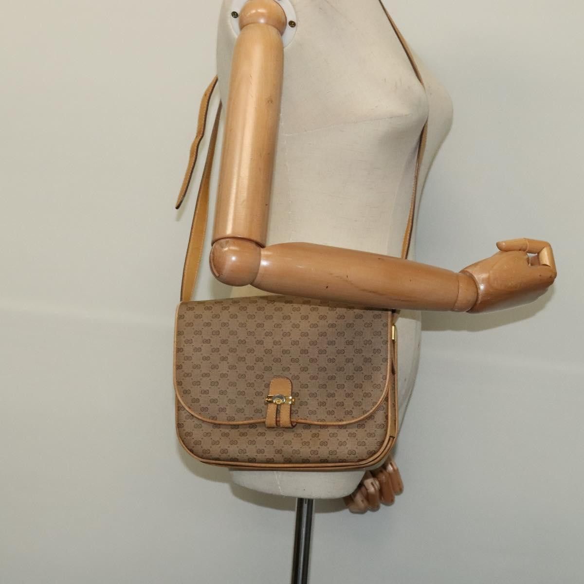Gucci GUCCI Micro GG Supreme Shoulder Bag Pvc Leather Beige 001 Size ONE SIZE - 24 Thumbnail