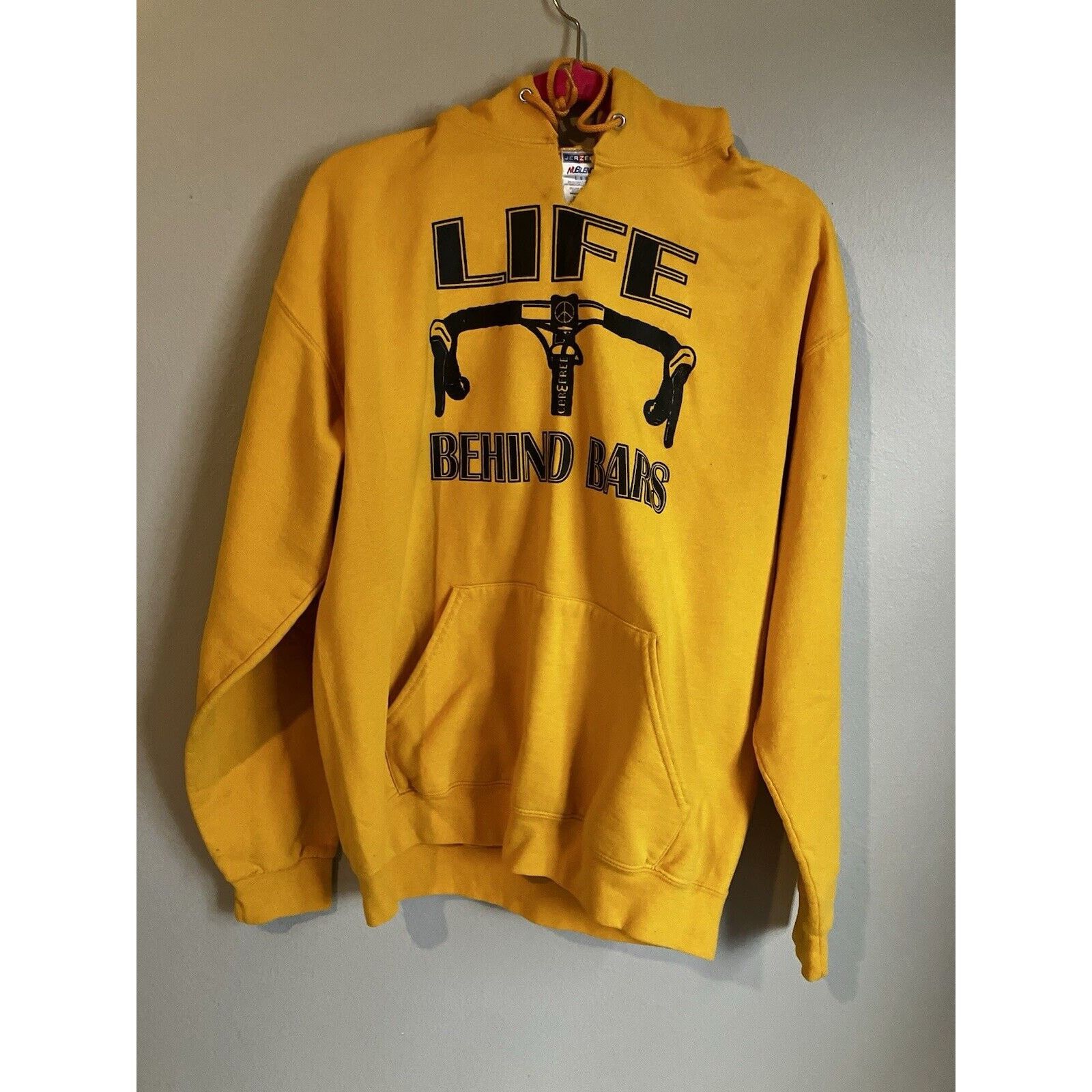 Jerzees Life Behind Bars Sweatshirt hoodie large Nublend Jerzees Size US L / EU 52-54 / 3 - 1 Thumbnail