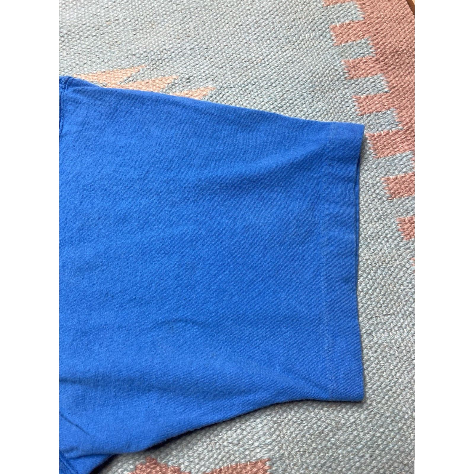 Izod VINTAGE IZOD T-SHIRT Pocket 80s 90s Cotton USA Medium Blue Mens Regular Size M Size US M / EU 48-50 / 2 - 4 Thumbnail