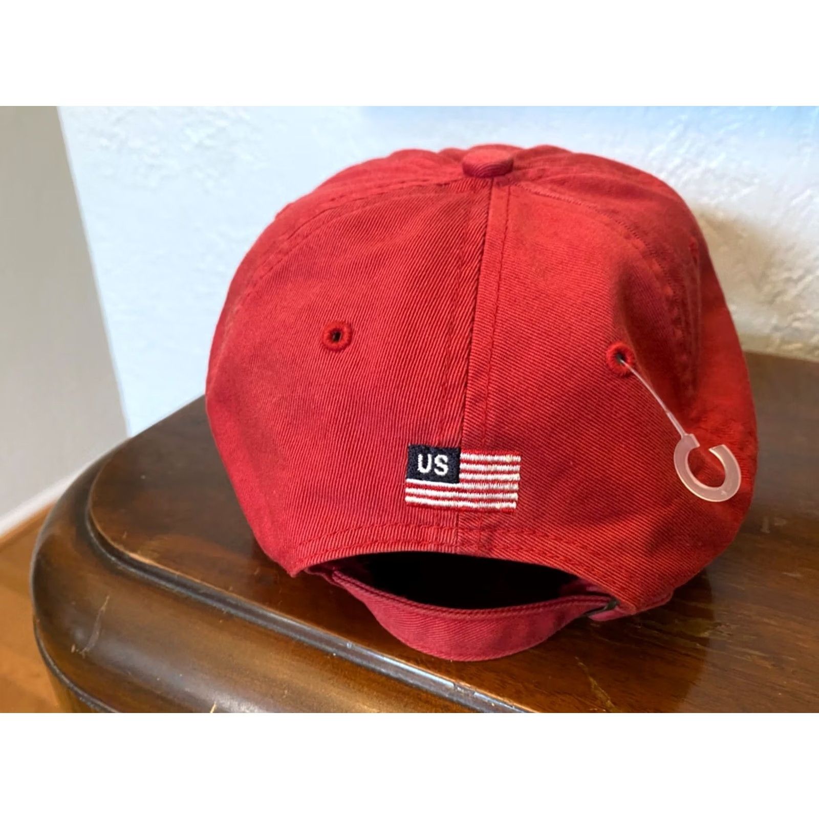 Titleist Titleist USA Red Strapback Hat Golf Hat Unisex Adults Adjustable Cotton Cap Mens USA Flag Patch Size ONE SIZE - 5 Thumbnail