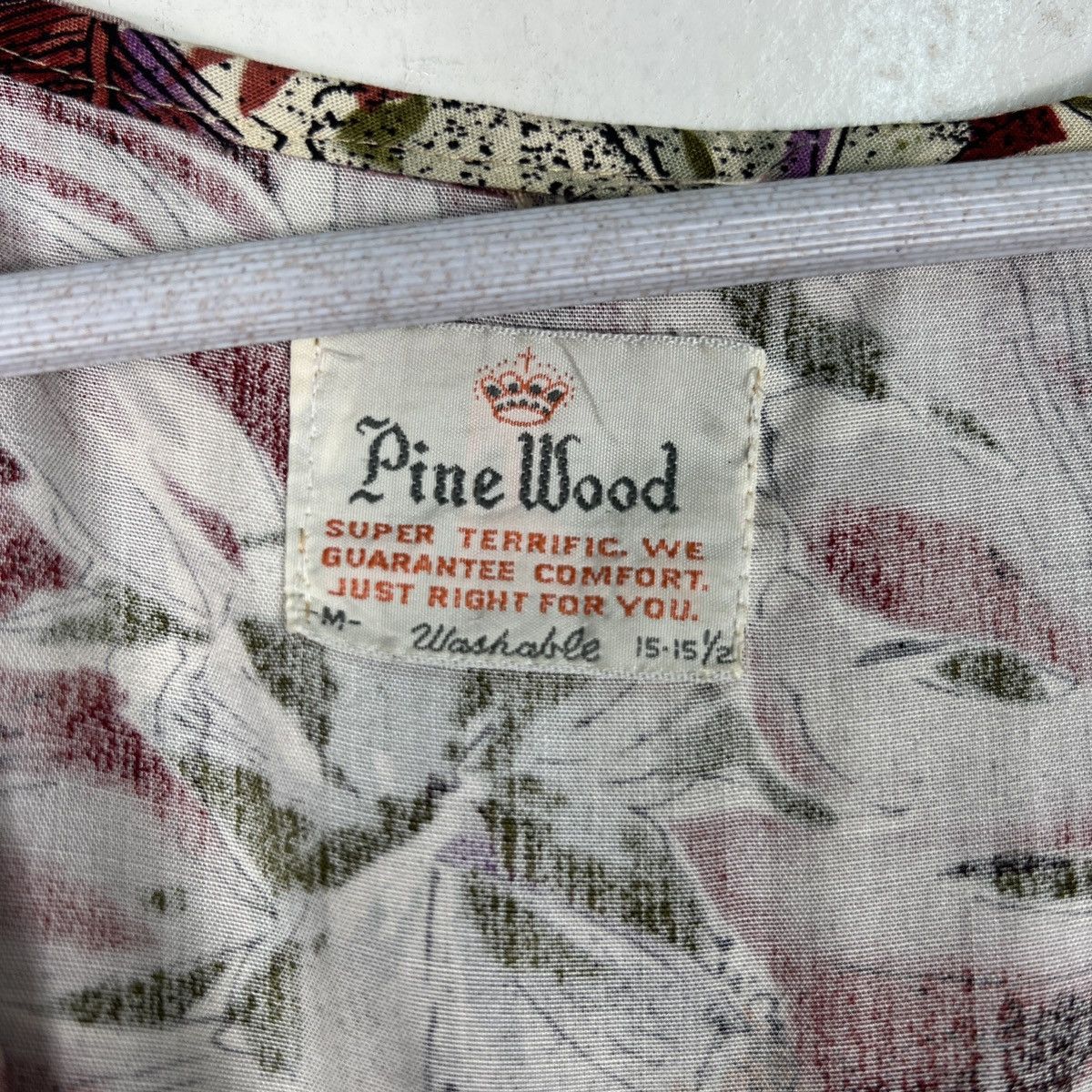 Japanese Brand 🔥 VINTAGE PINE WOOD WASHABLE RAYON HOODIES SHIRTS JACKET Size US M / EU 48-50 / 2 - 16 Thumbnail