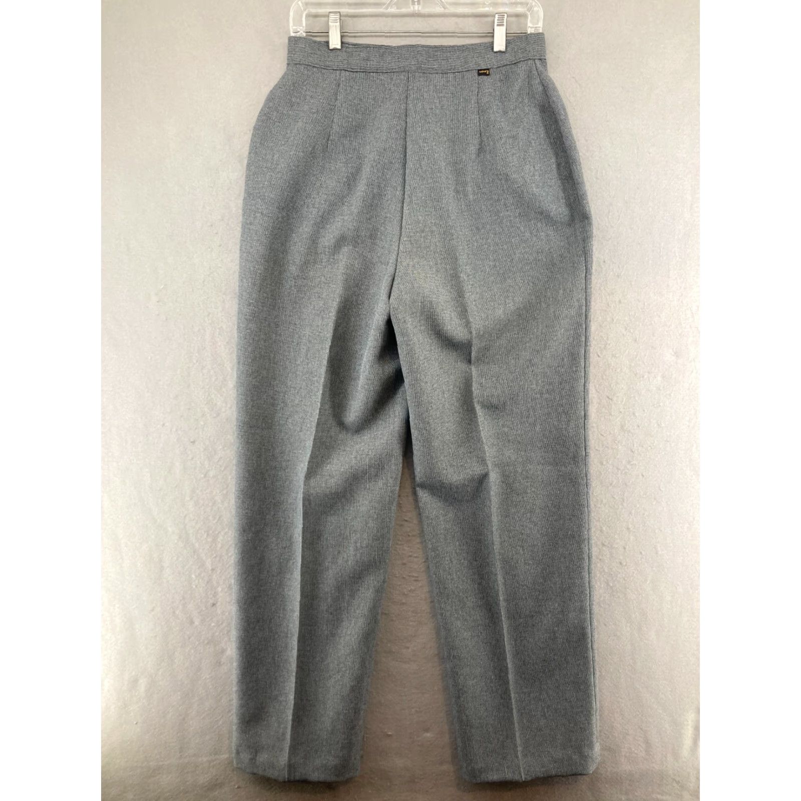 Levi's VINTAGE Levi's Pants 16 Black Check Trousers Women 31 Inseam 28 In Waist Classic Fit 80s 90s Dress Pants Size 38" / US 16 / IT 52 - 7 Thumbnail