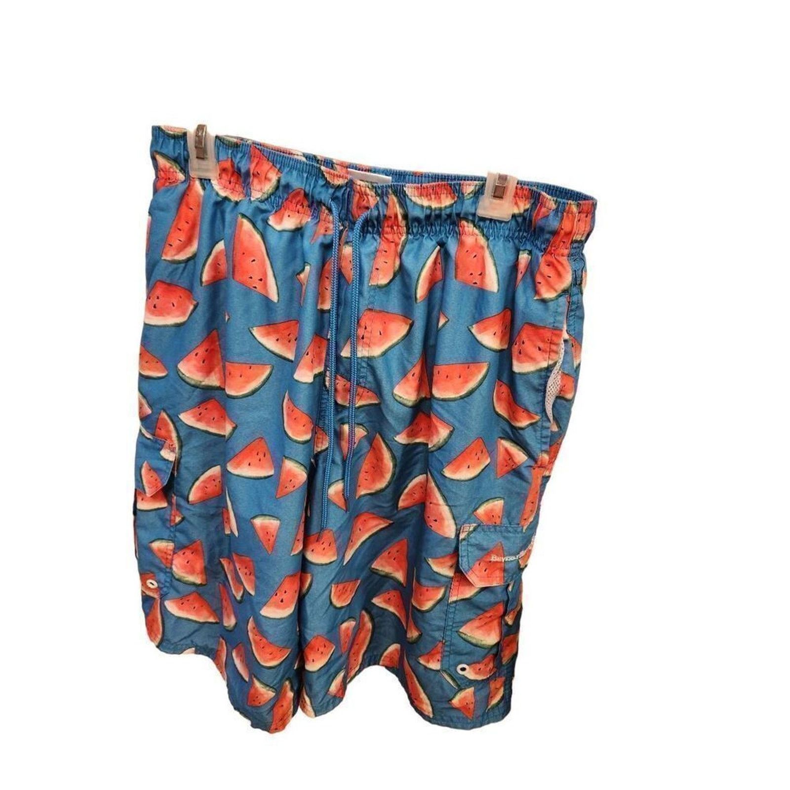 Beverly Hills Polo Club Mens Beverly hills polo club L watermelon swim shorts Size US 34 / EU 50 - 1 Thumbnail