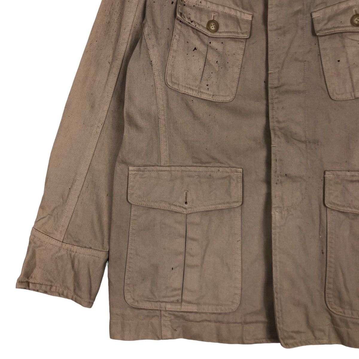 Japanese Brand 🔥Vtg Chore Jacket Military Collection Slant Pocket 3D Size US M / EU 48-50 / 2 - 4 Thumbnail