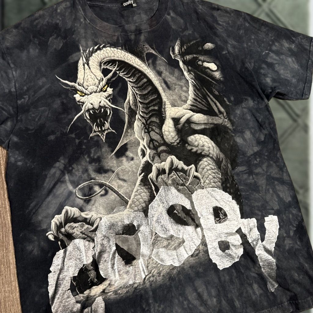 Vintage VINTAGE The Mountain Nature T-Shirt XL Black Men 2XL Cosby Dragon Tie Dye NATURE 90s 2000s Mens Size US XL / EU 56 / 4 - 1 Thumbnail