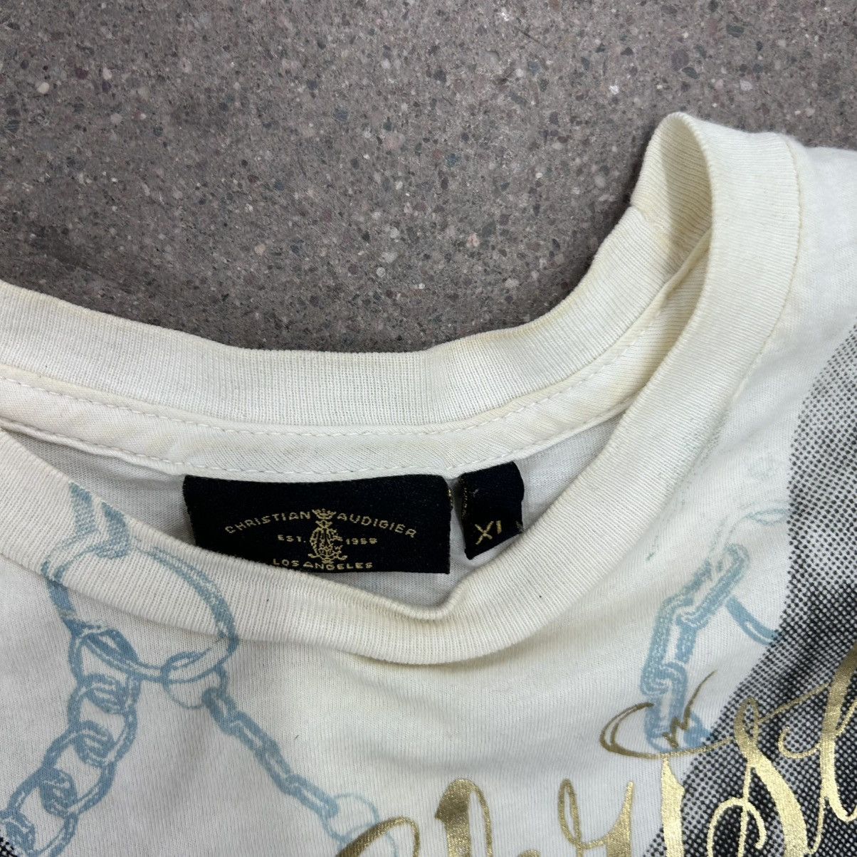 Christian Audigier Vintage Christian Audigier Los Angeles American Tshirt Size US XL / EU 56 / 4 - 3 Thumbnail
