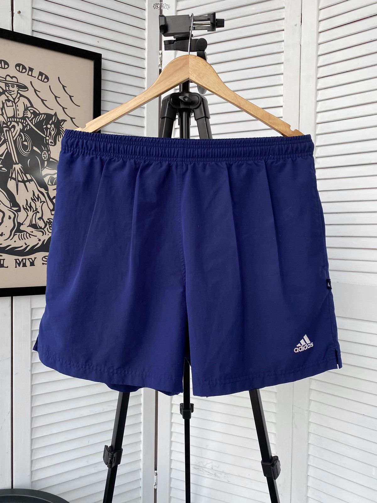 Adidas × Vintage Vintage 90s Adidas Chinos Shorts Retro Athletic Size US 34 / EU 50 - 1 Thumbnail