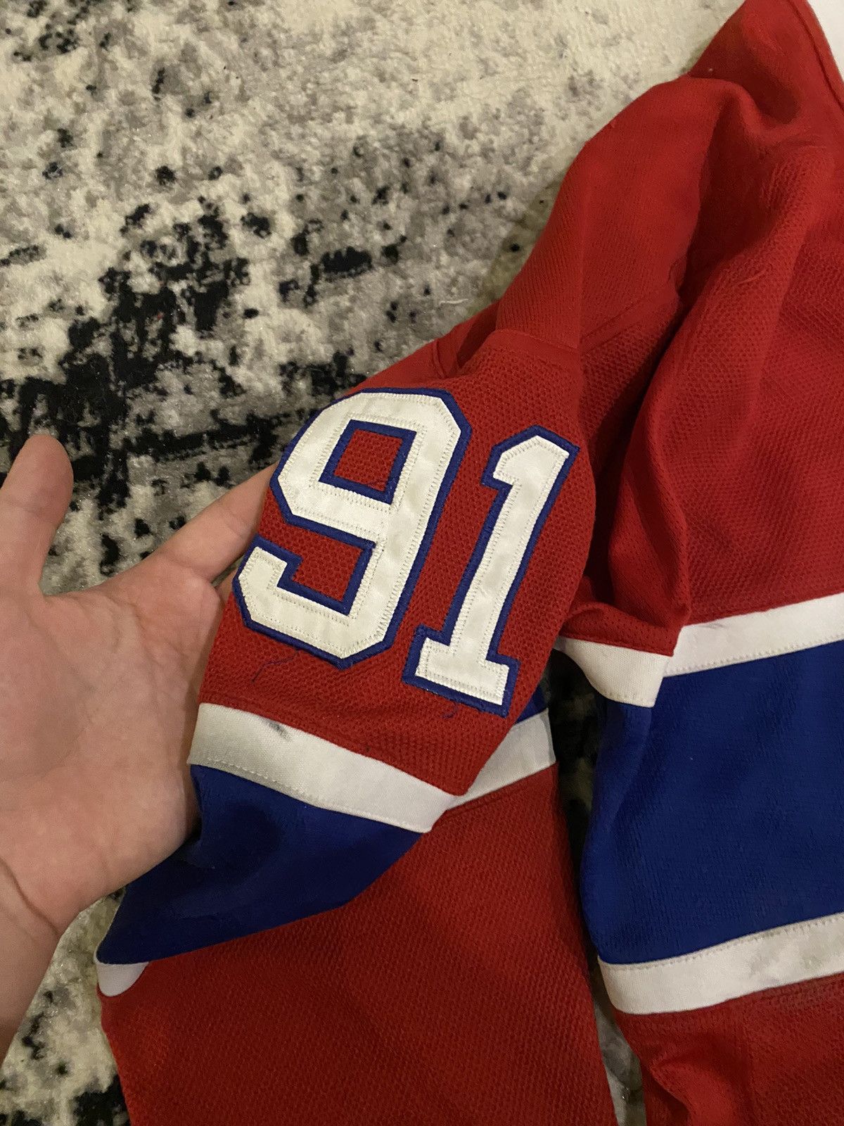 NHL × Reebok × Vintage Reebok Montreal Canadiens Red NHL Hockey Jersey #91 Size US L / EU 52-54 / 3 - 7 Thumbnail