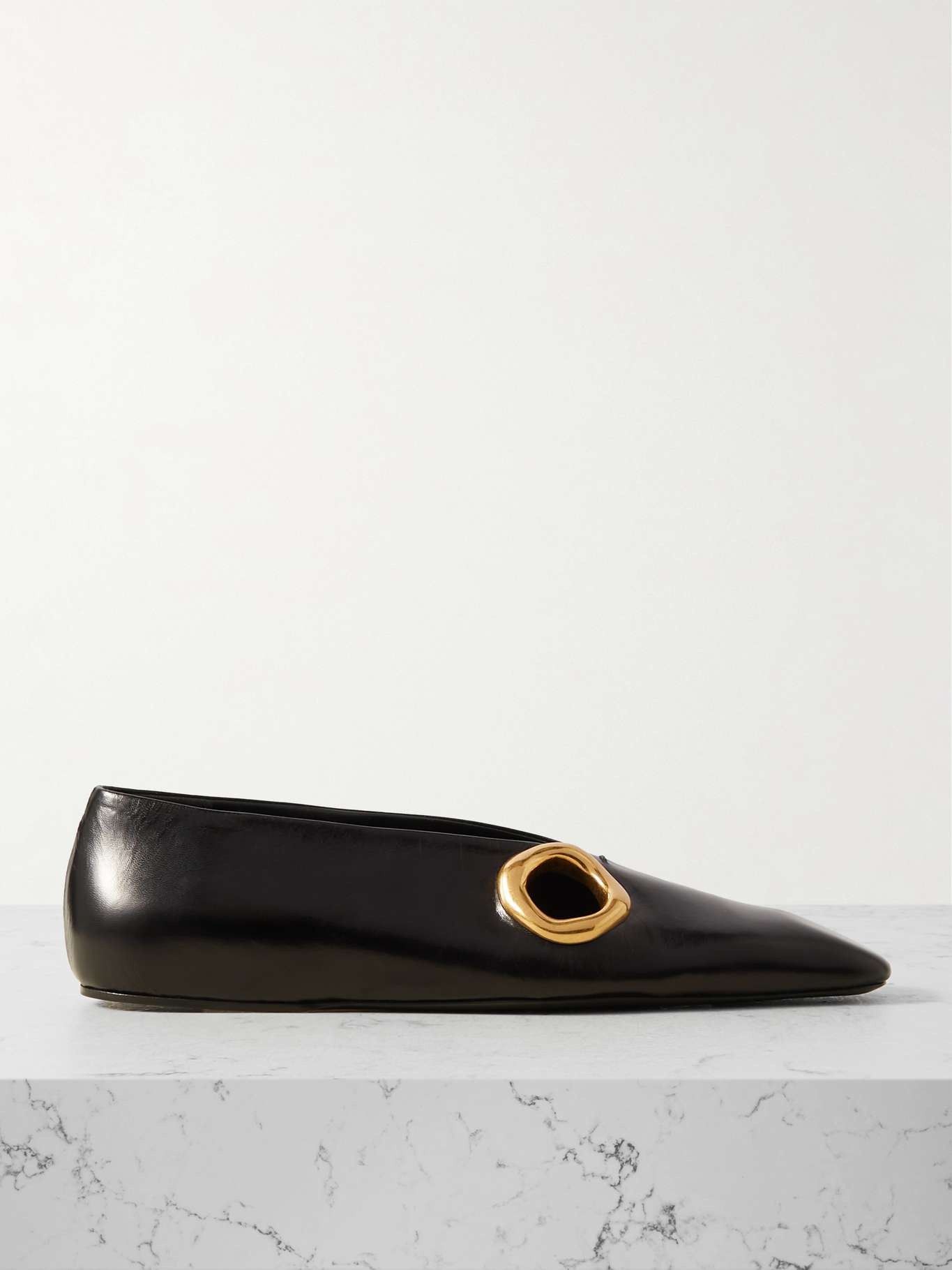 o1w1db10825 Ballerina Flat Shoes in Black
